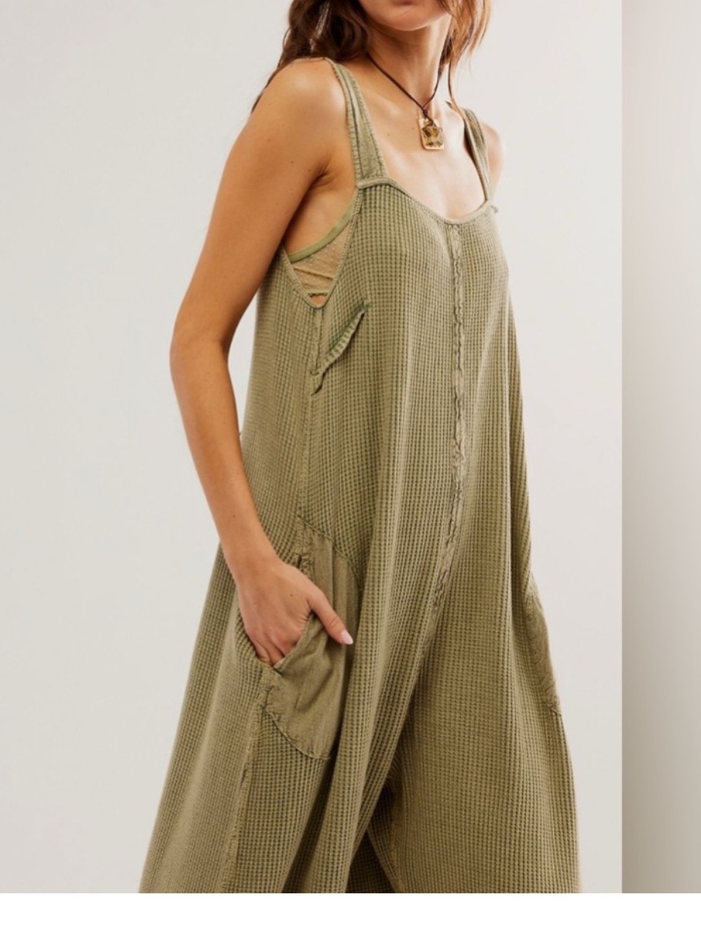 Free People / We The Free thermal waffle overall